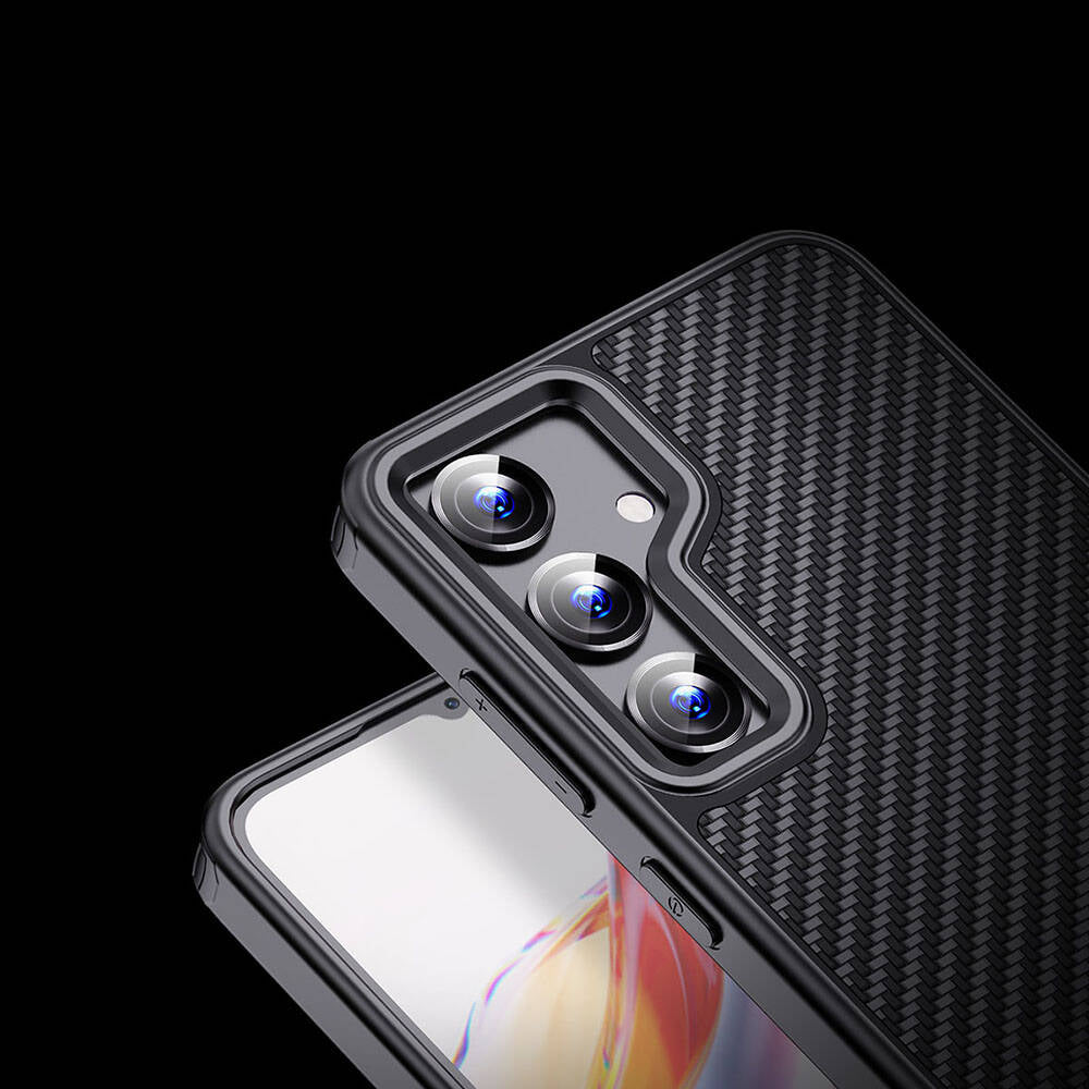 Galaxy S24 Plus Kılıf Aramid Karbon Fiber M-safe Özellikli Wlons Radison Kılıf