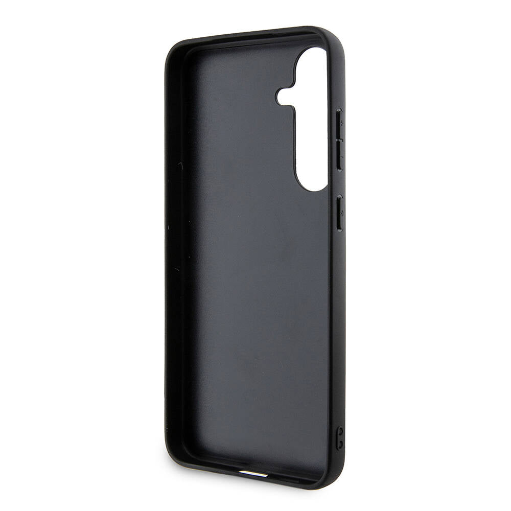 Galaxy S24 Plus Kılıf BMW Orijinal Lisanslı M Logolu Üç Renk Çizgili Delikli Detail Line Kılıf