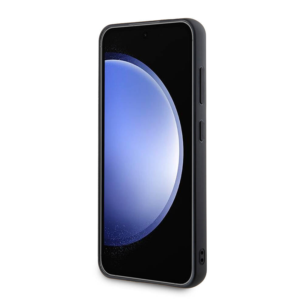 Galaxy S24 Plus Kılıf Karl Lagerfeld Taşlı Metal Logo Orijinal Lisanslı Kılıf