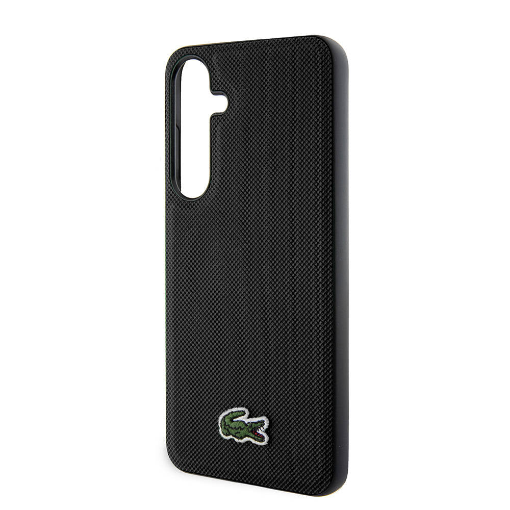 Galaxy S24 Plus Kılıf Lacoste orijinal Lisanslı PU Pike Desenli Arka Yüzey İkonik Timsah Dokuma Logolu Kılıf