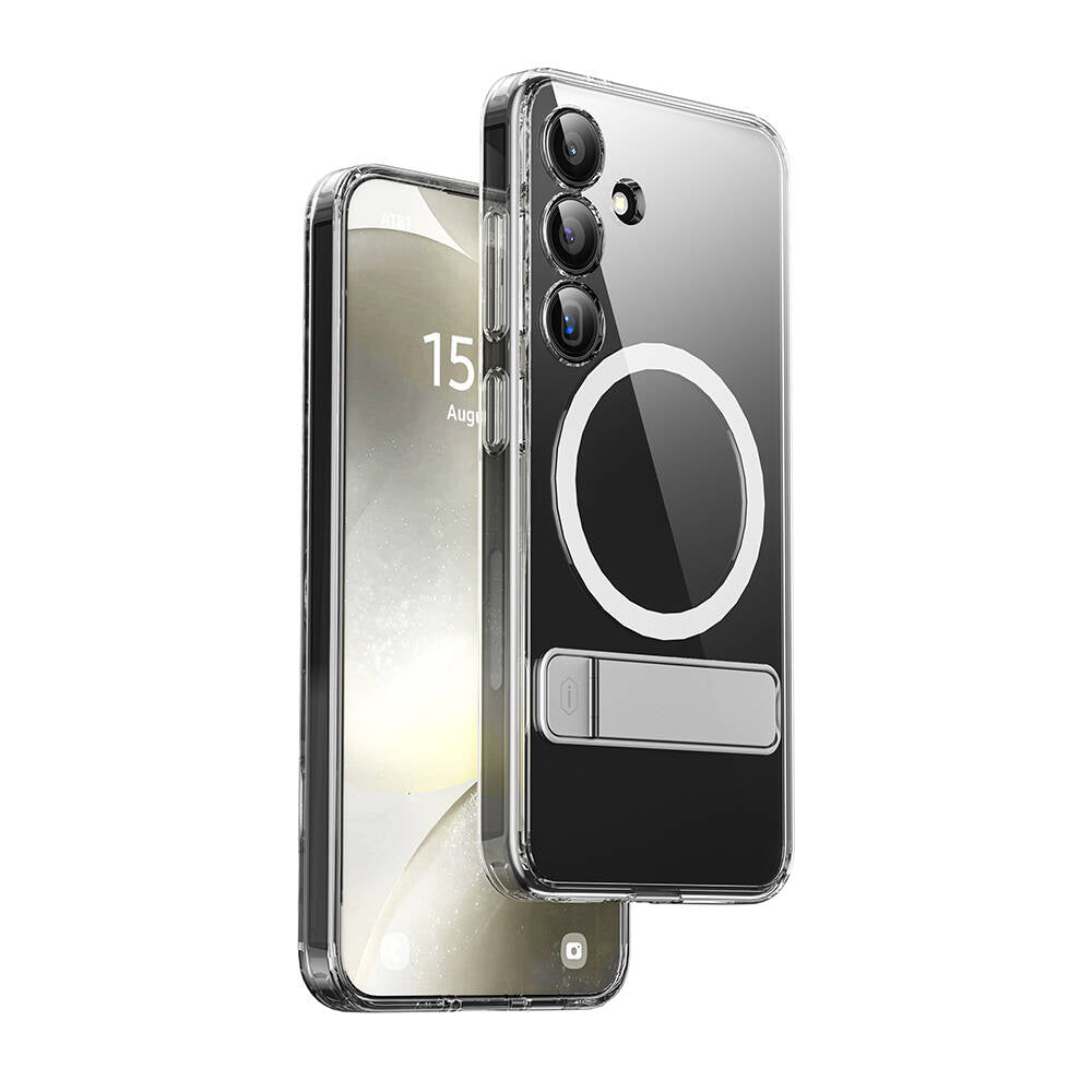Galaxy S24 Plus Kılıf M-safe Şarj Özellikli Kamera Korumalı Standlı Wiwu KCC-025 Aurora Serisi Kılıf