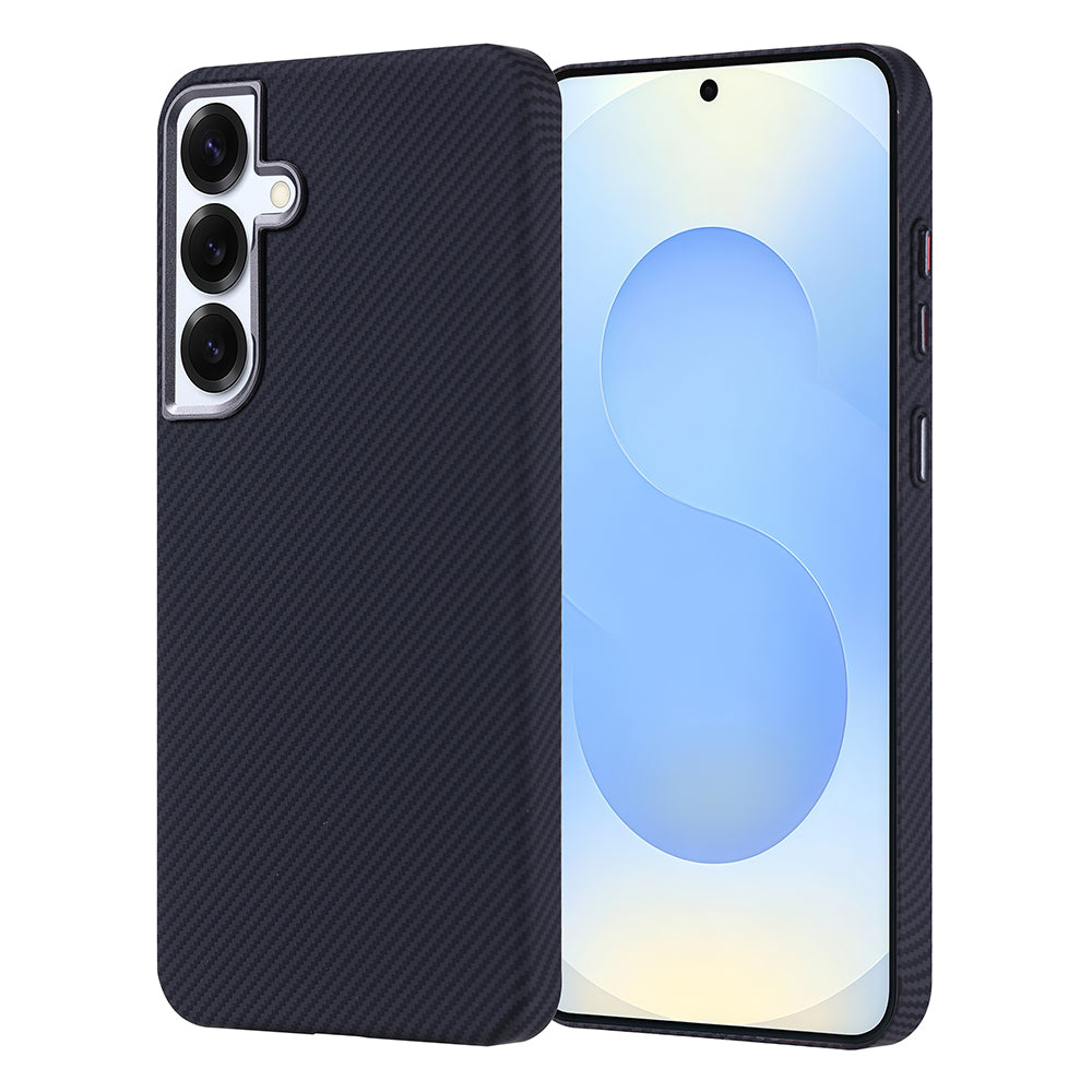 Galaxy S24 Plus Kılıf M-safe Şarj Özellikli Karbon Fiber Görünümlü Zore Nekst Kılıf