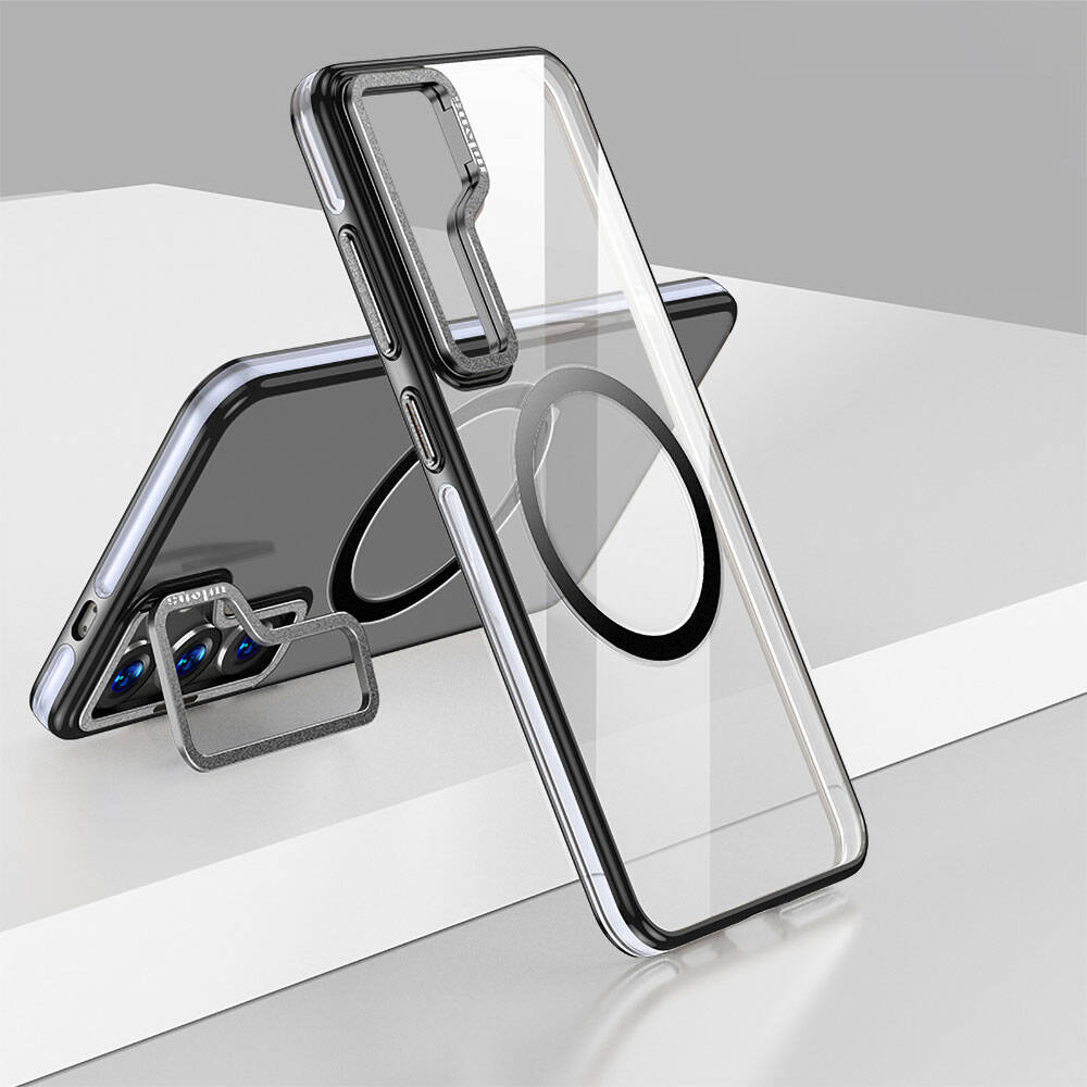 Galaxy S24 Plus Kılıf M-safe Şarj Özellikli Wlons Standlı Efsane Kılıf