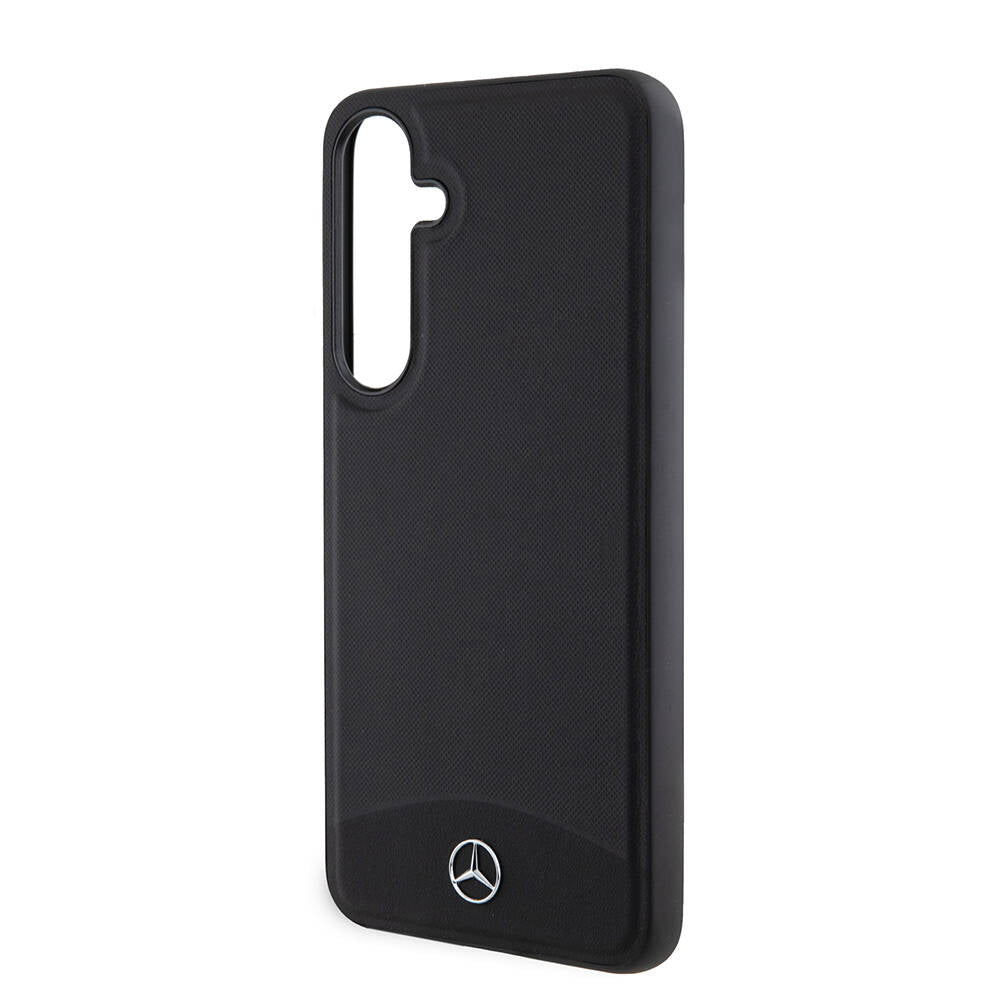 Galaxy S24 Plus Kılıf Mercedes Benz OrijinalLisanslı M-safe Şarj Özellikli Deri Dokumalı Sade Kılıf