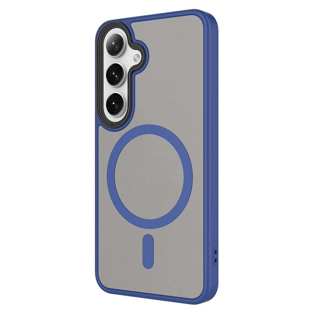 Galaxy S24 Plus Kılıf Sert PC Arka Yüzey Wireless Şarj Özellikli Zore Flet M-safe Kılıf