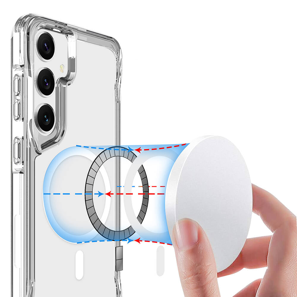 Galaxy S24 Plus Kılıf Zore M-safe Şarj Özellikli T-Max M-safe Kılıf