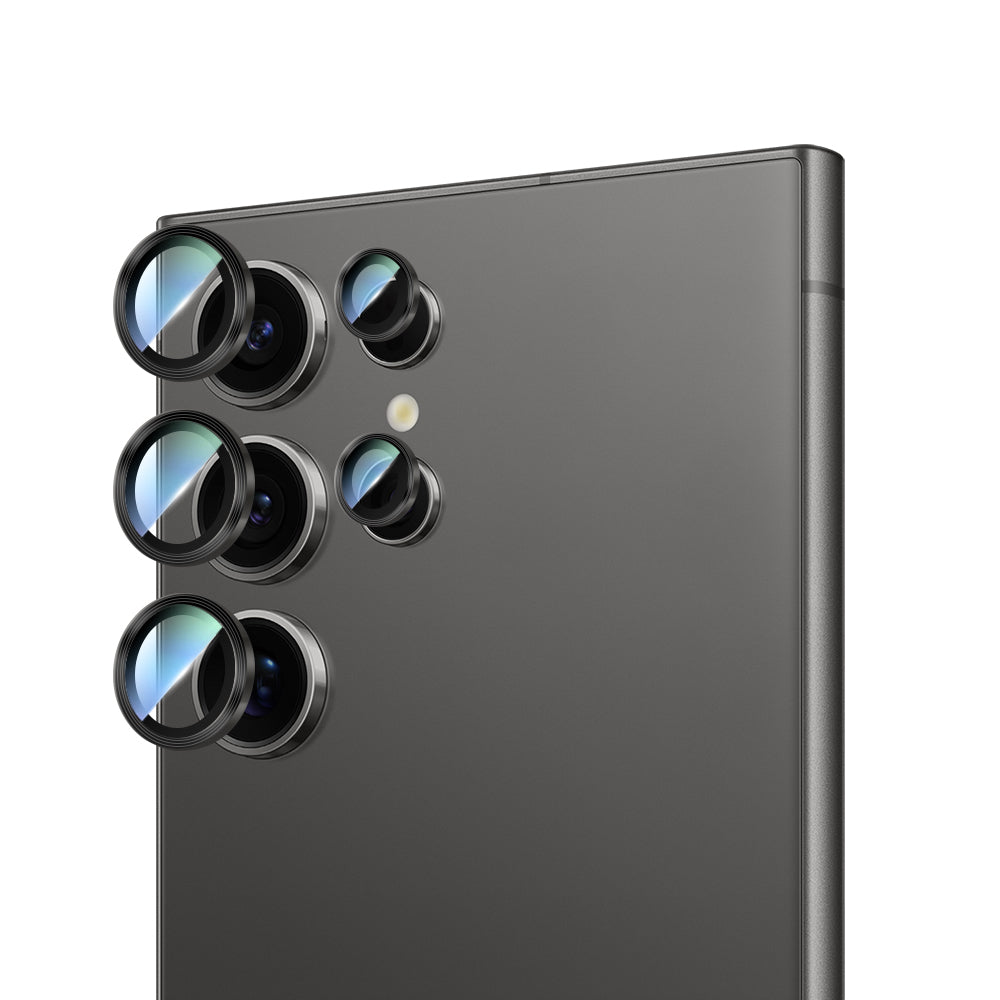 Galaxy S24 Ultra CaseWorld Alloy Serisi Oleofobik Anti Reflective Kamera Lens Koruyucu