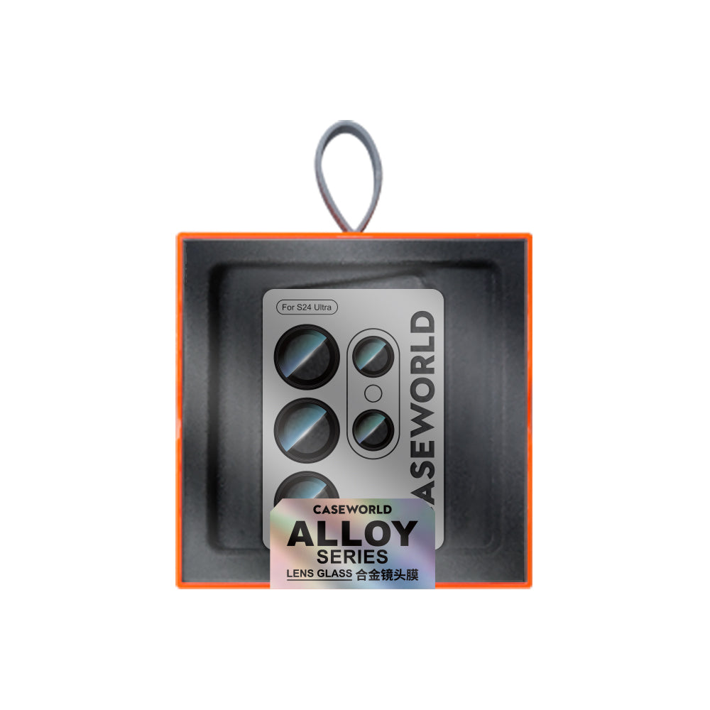 Galaxy S24 Ultra CaseWorld Alloy Serisi Oleofobik Anti Reflective Kamera Lens Koruyucu