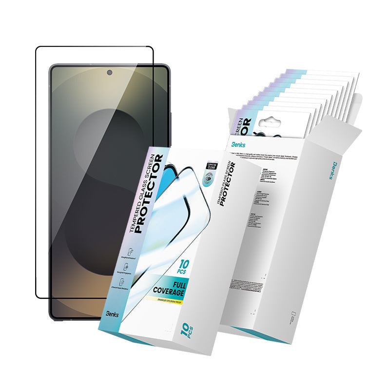 Galaxy S24 Ultra Hidrofobik Ve Oleofobik Özellikli Benks 0.3mm Air Shield Ekran Koruyucu 10'lu Paket