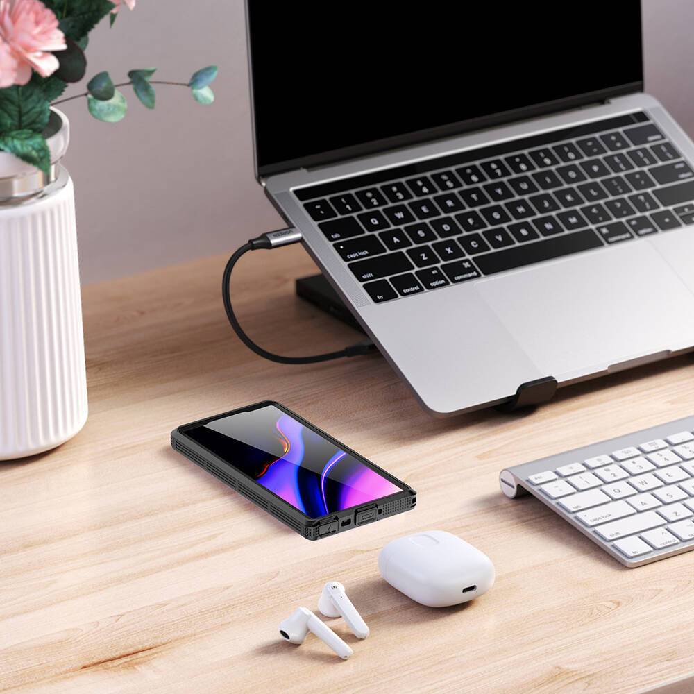 Galaxy S24 Ultra Kılıf M-safe Şarj Özellikli 1-1 Su Geçirmez Kılıf