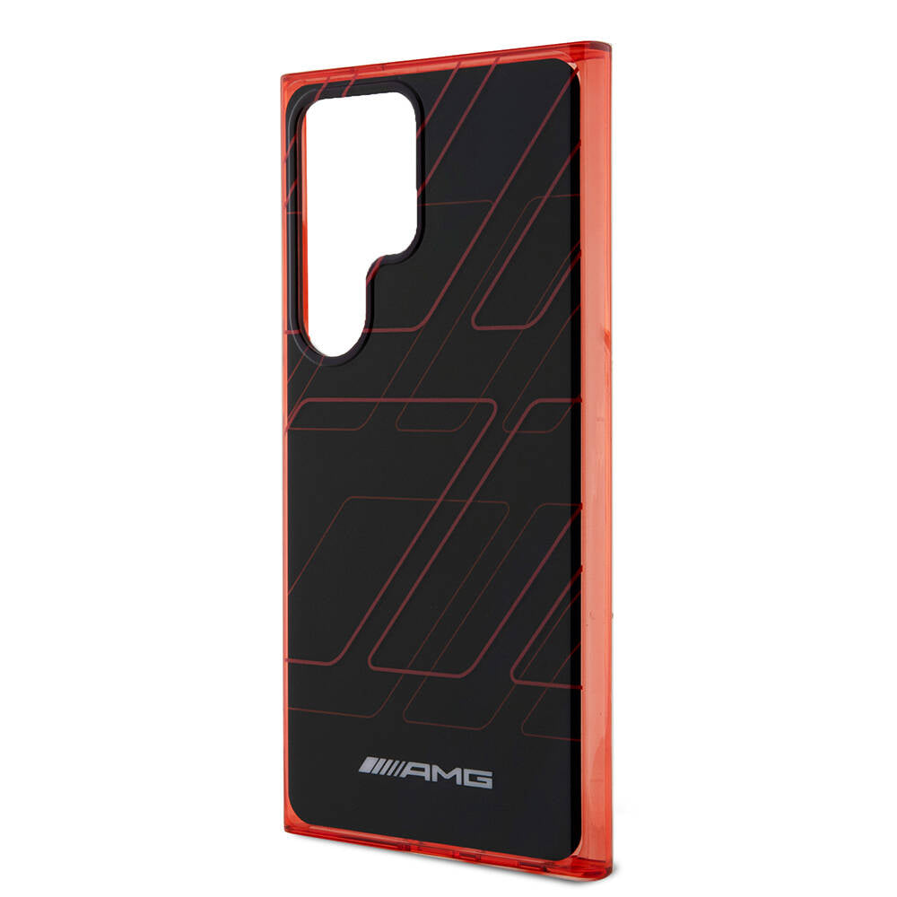 Galaxy S24 Ultra Kılıf AMG Orijinal Lisanslı Çift Katmanlı Dörtgen Desenli Kılıf