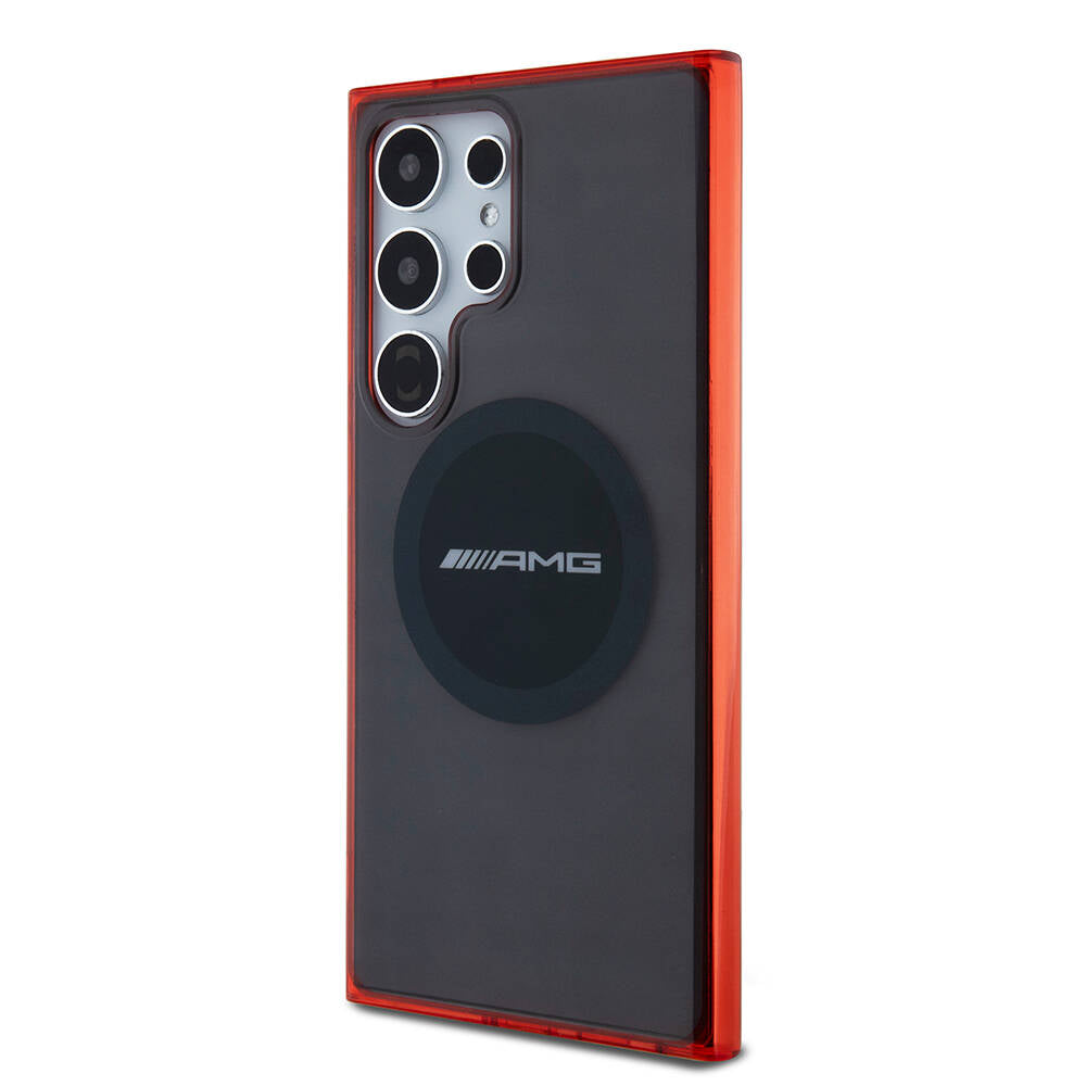 Galaxy S24 Ultra Kılıf AMG Orijinal Lisanslı M-safe Şarj Özellikli Transparan Timeless Kılıf