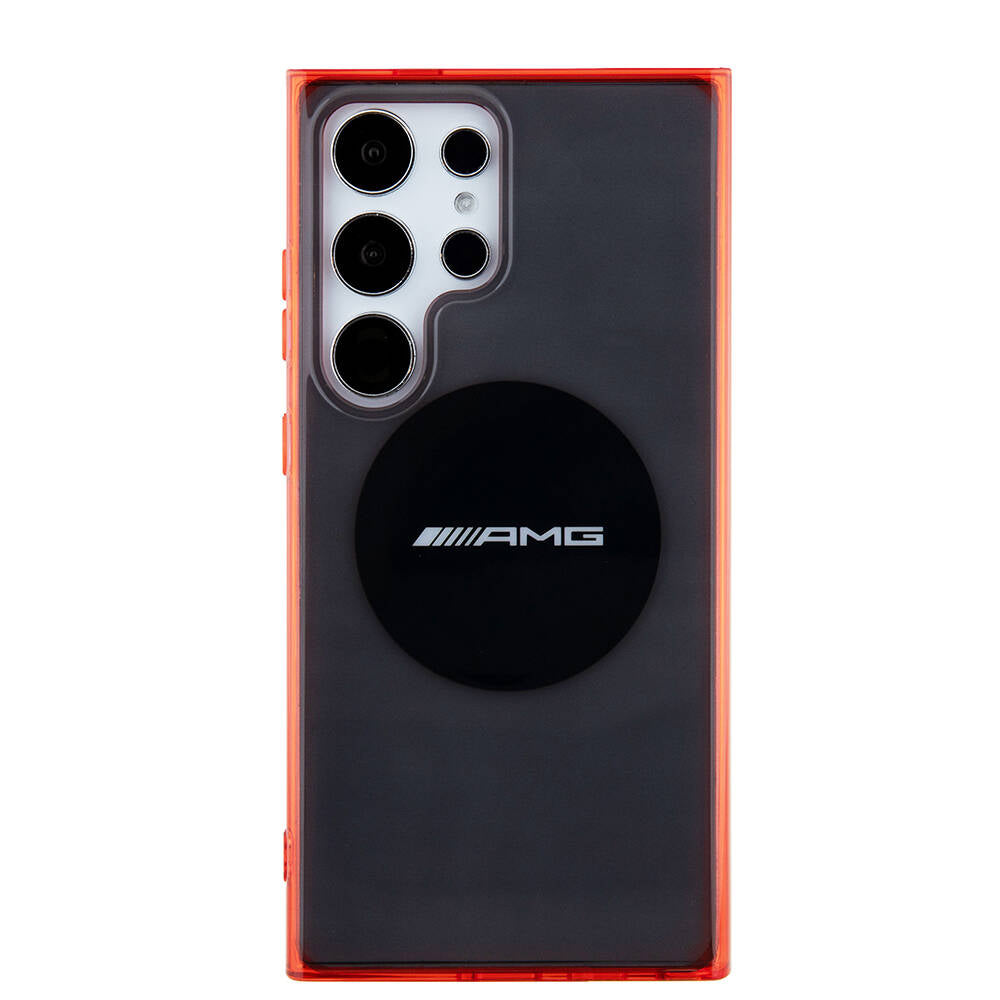 Galaxy S24 Ultra Kılıf AMG Orijinal Lisanslı M-safe Şarj Özellikli Transparan Timeless Kılıf