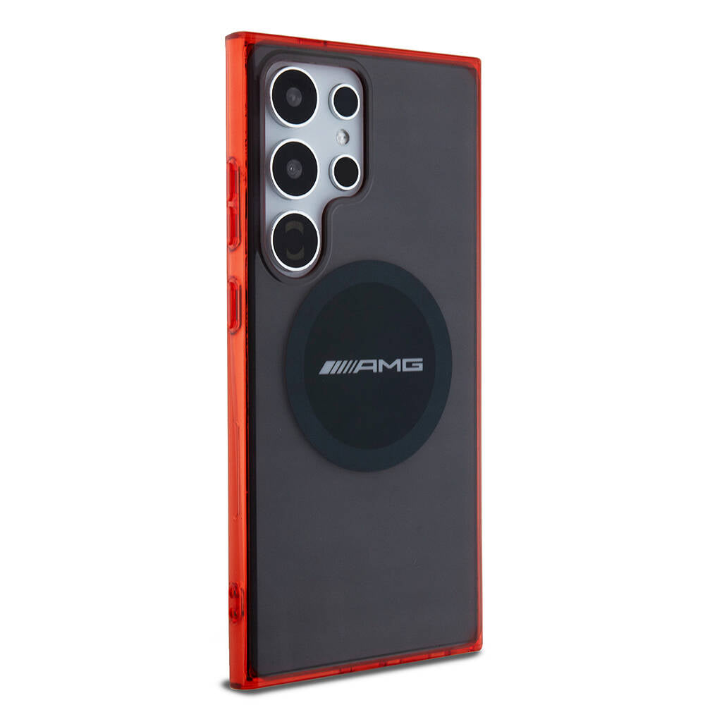 Galaxy S24 Ultra Kılıf AMG Orijinal Lisanslı M-safe Şarj Özellikli Transparan Timeless Kılıf