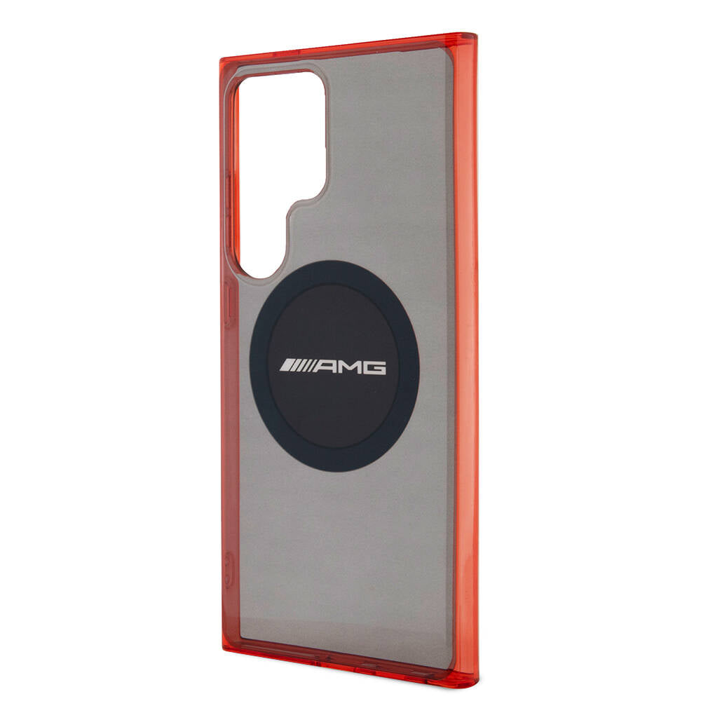 Galaxy S24 Ultra Kılıf AMG Orijinal Lisanslı M-safe Şarj Özellikli Transparan Timeless Kılıf