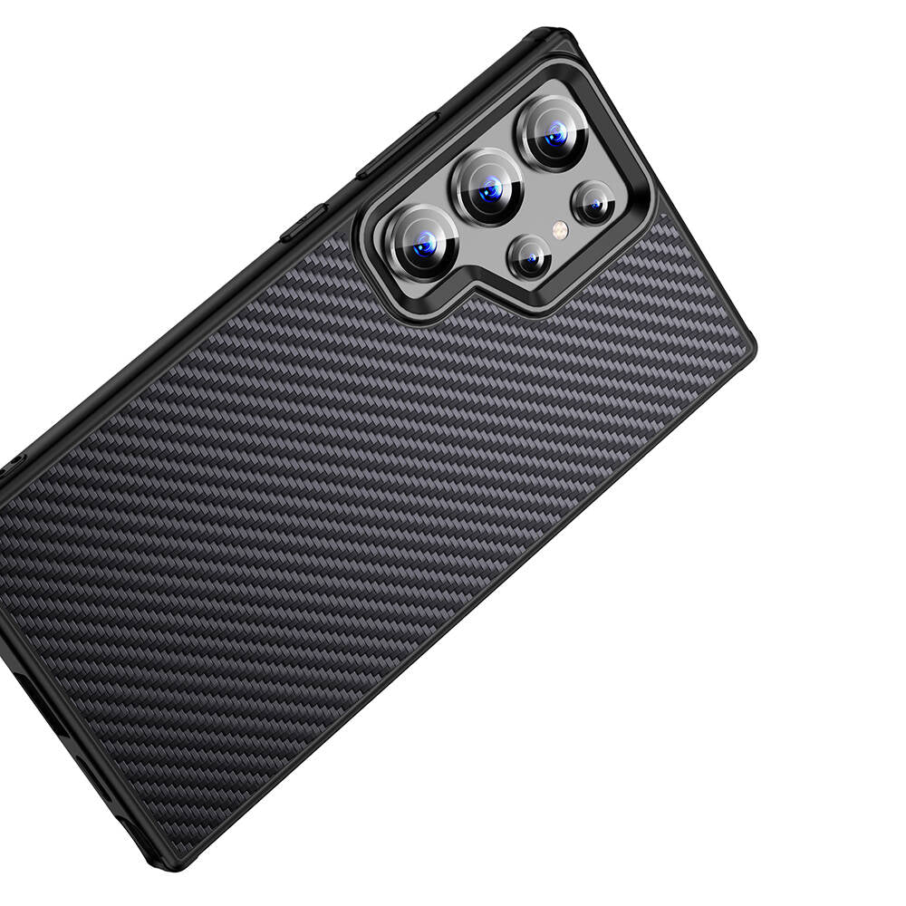 Galaxy S24 Ultra Kılıf Aramid Karbon Fiber M-safe Özellikli Wlons Radison Kılıf