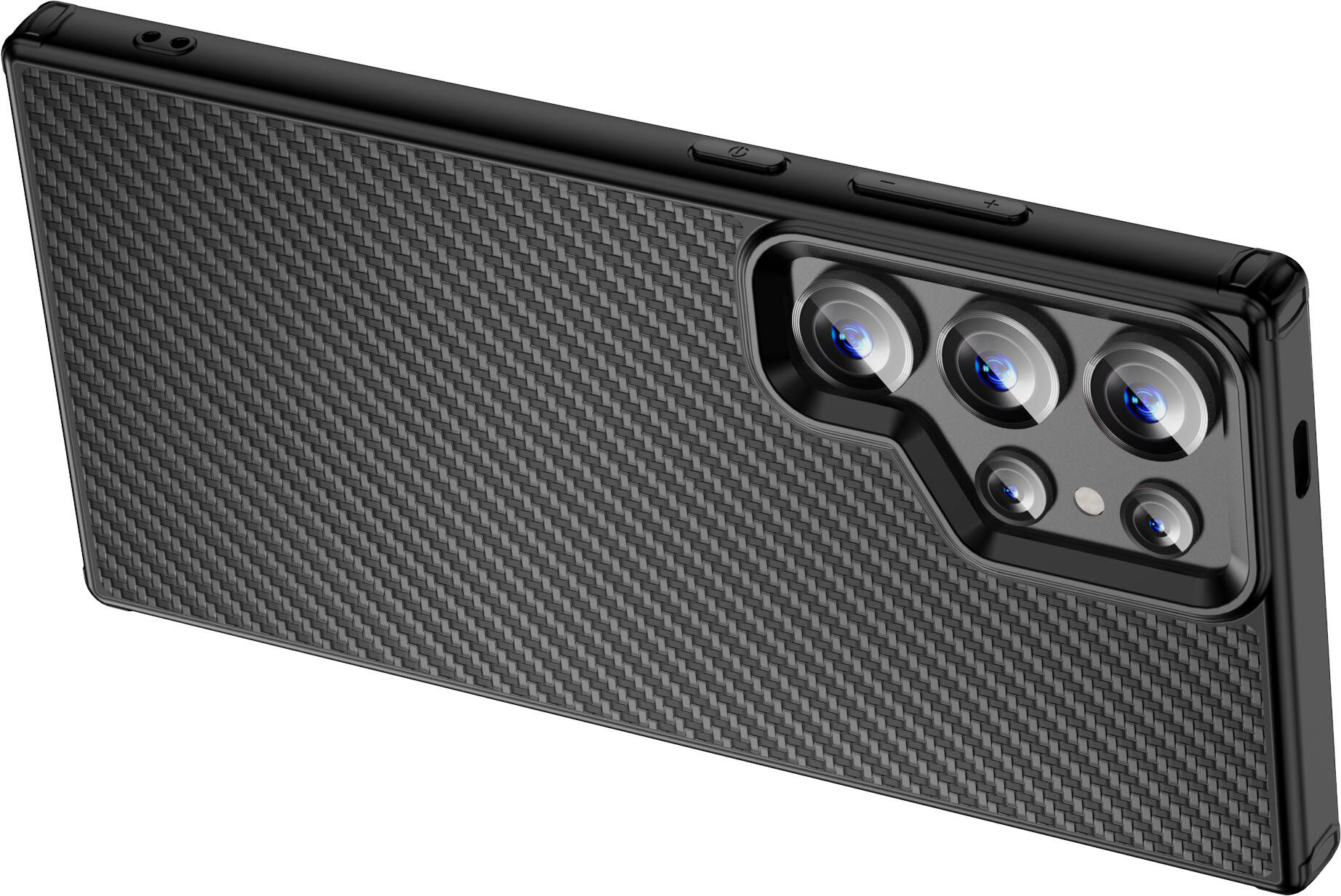 Galaxy S24 Ultra Kılıf Aramid Karbon Fiber M-safe Özellikli Wlons Radison Kılıf