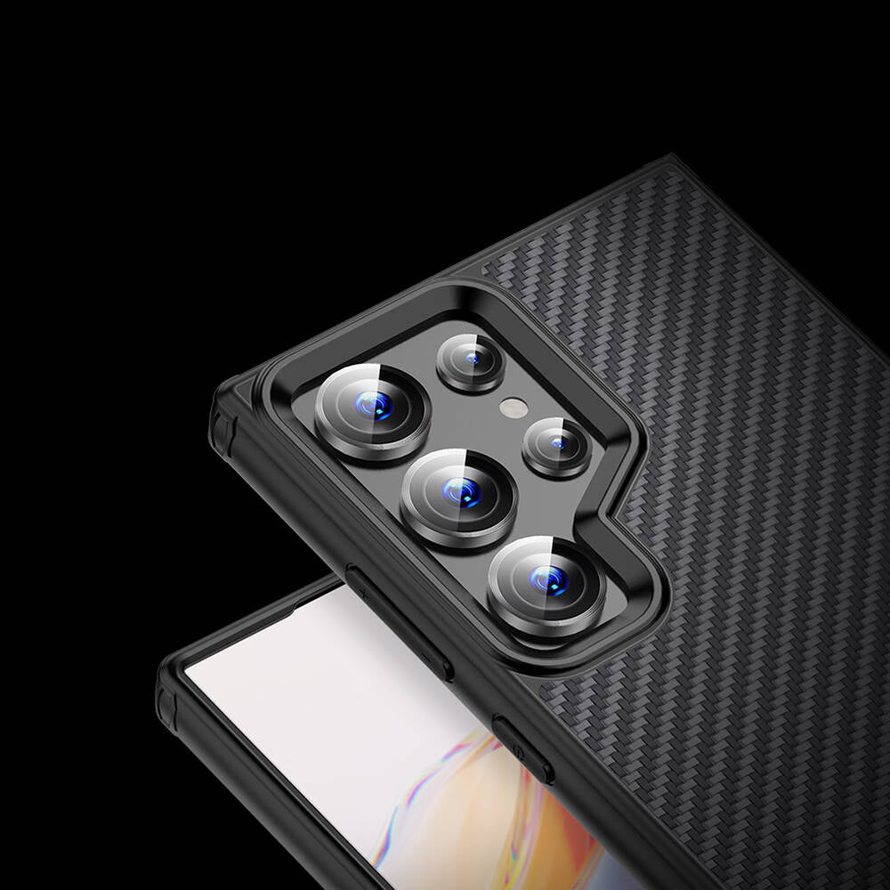Galaxy S24 Ultra Kılıf Aramid Karbon Fiber M-safe Özellikli Wlons Radison Kılıf