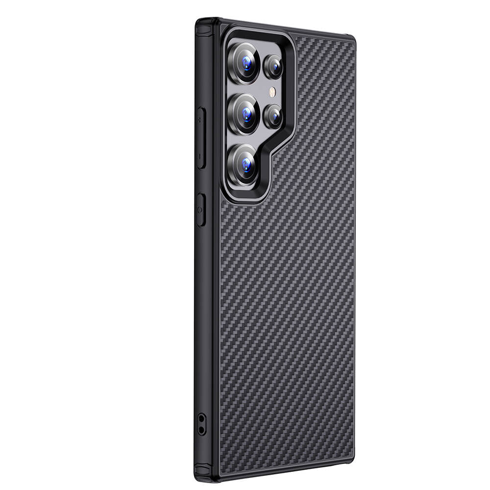Galaxy S24 Ultra Kılıf Aramid Karbon Fiber M-safe Özellikli Wlons Radison Kılıf