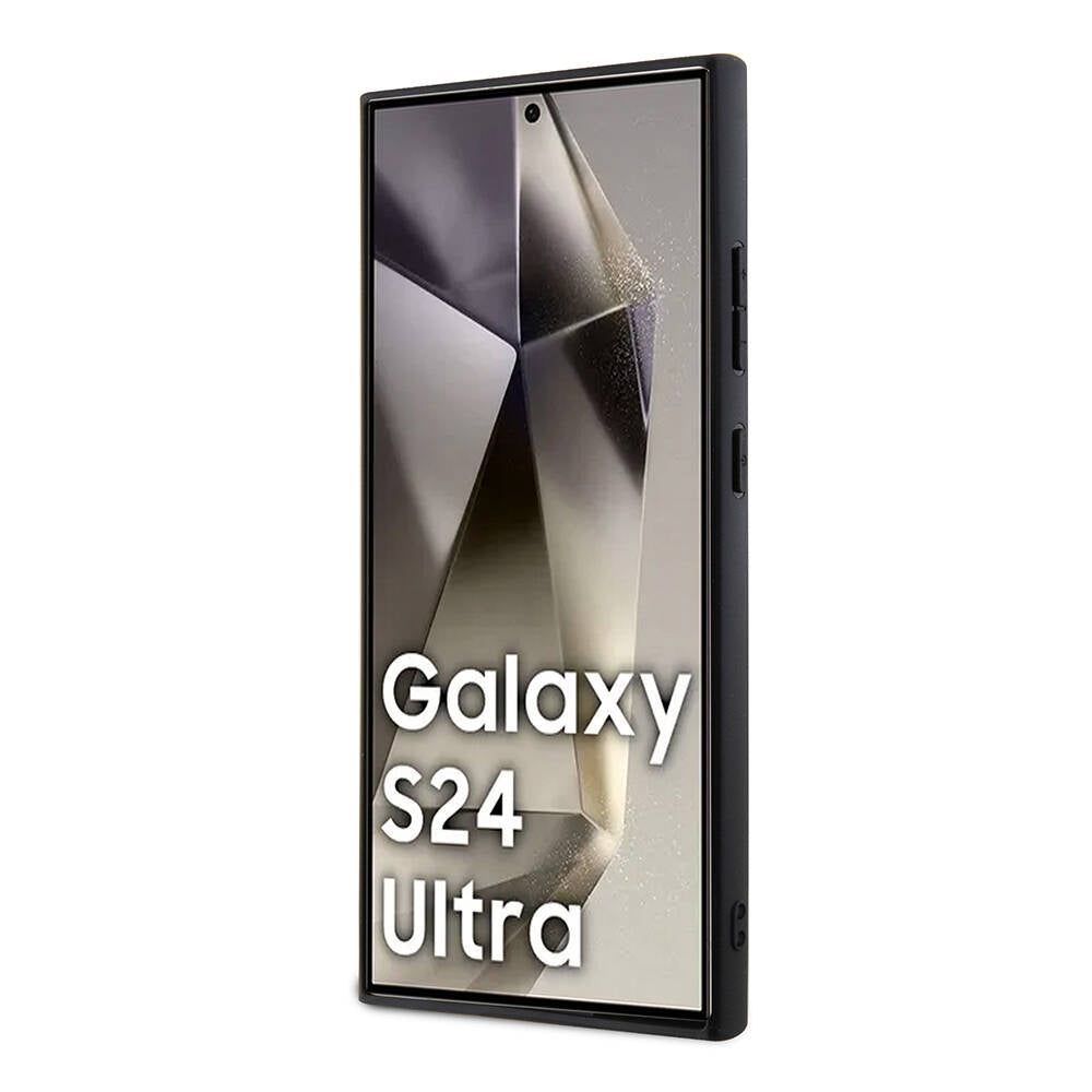 Galaxy S24 Ultra Kılıf BMW Orijinal Lisanslı M-safe Şarj Özellikli Yarım Dokulu Circle Leather Kılıf