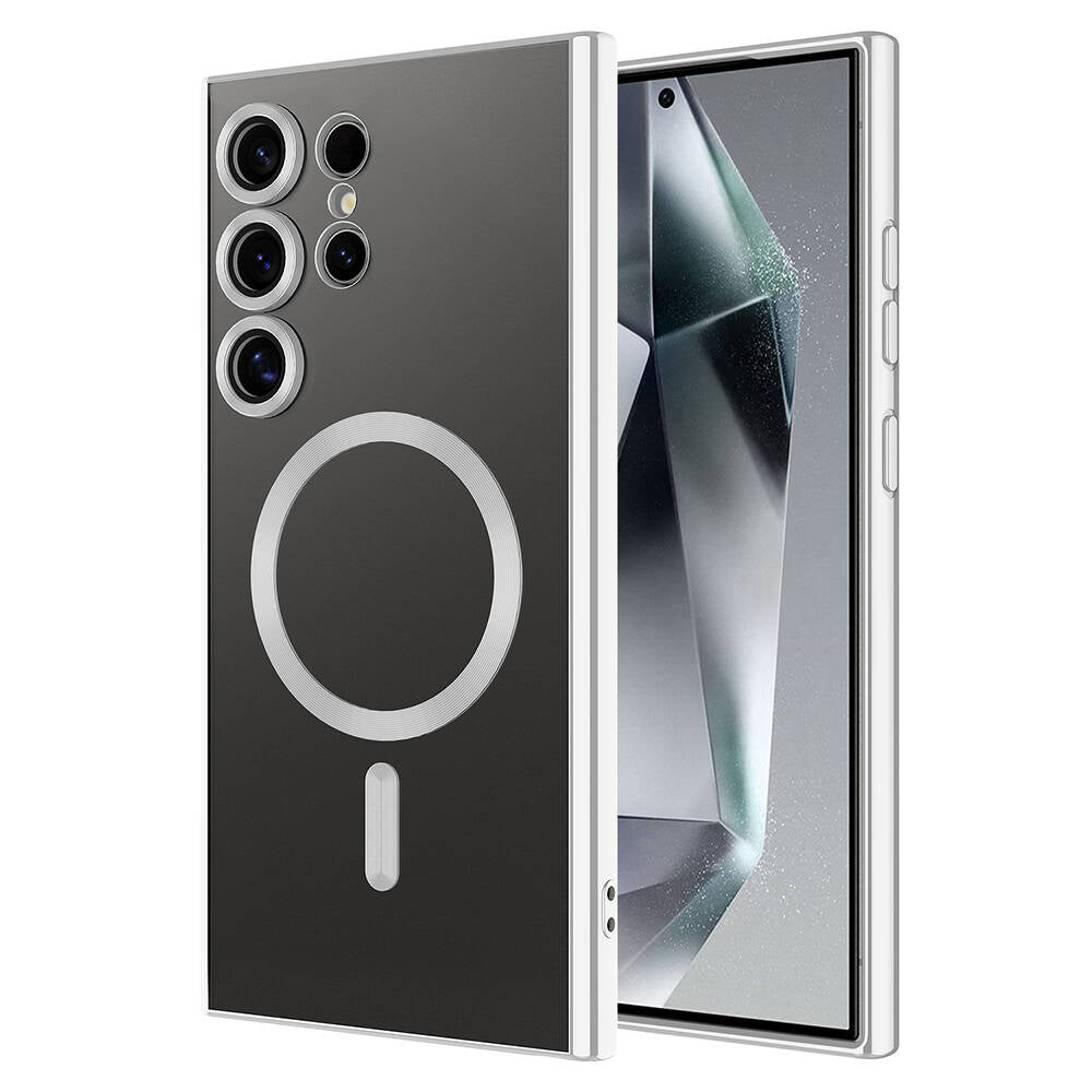 Galaxy S24 Ultra Kılıf Kamera Korumalı M-safe Wireless Şarj Özellikli Zore Demre Kılıf