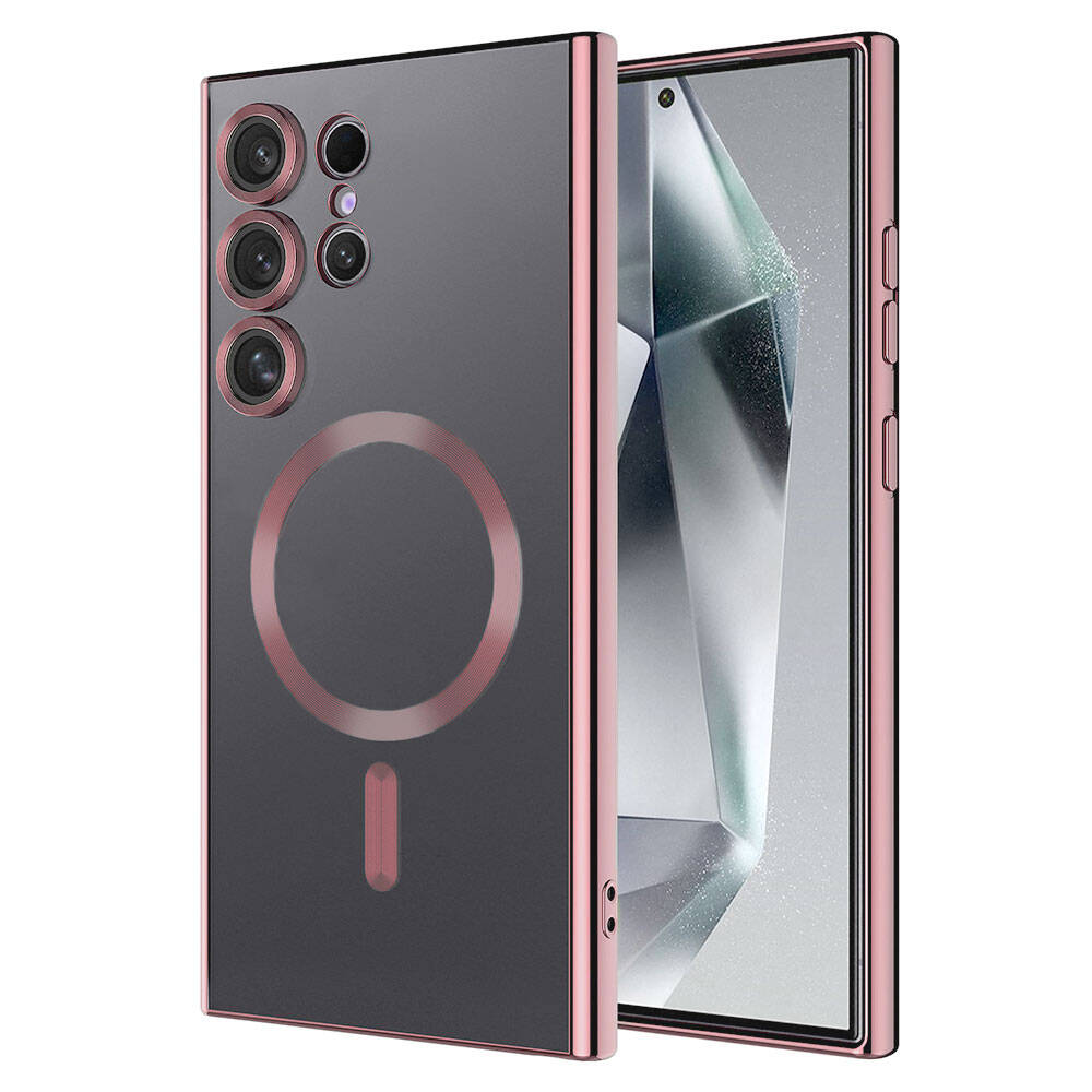 Galaxy S24 Ultra Kılıf Kamera Korumalı M-safe Wireless Şarj Özellikli Zore Demre Kılıf