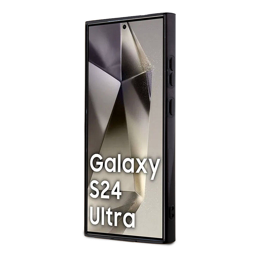 Galaxy S24 Ultra Kılıf Lacoste Orijinal Lisanslı M-safe Şarj Özellikli Çift Katmanlı Timsah Logolu Blend Monogram Kılıf