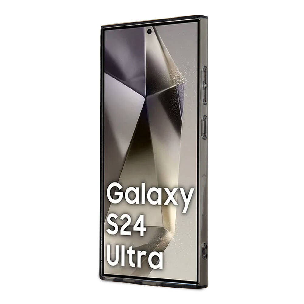 Galaxy S24 Ultra Kılıf Lacoste Orijinal Lisanslı M-safe Şarj Özellikli Transparan Timsah Logo Baskılı Kılıf