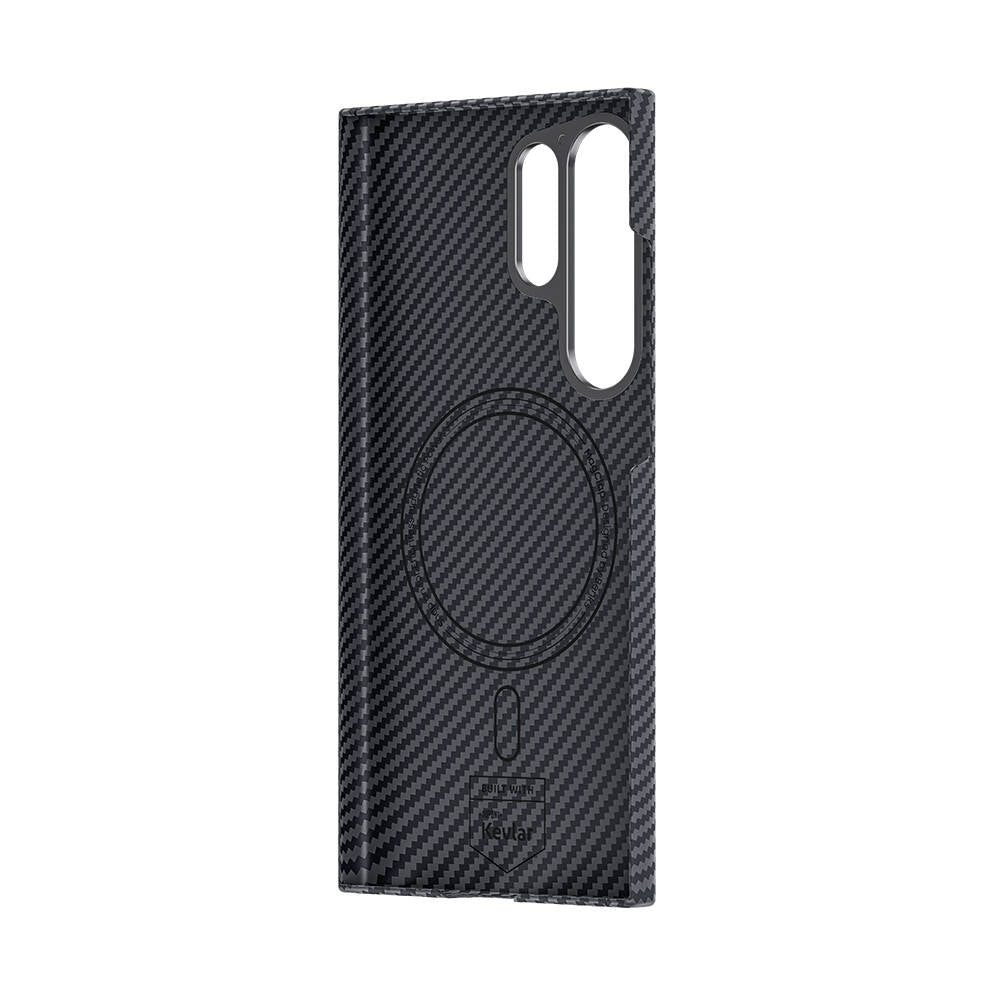 Galaxy S24 Ultra Kılıf M-safe Özellikli Karbon Fiber Benks Essential ArmorAir 600D Kevlar Kılıf