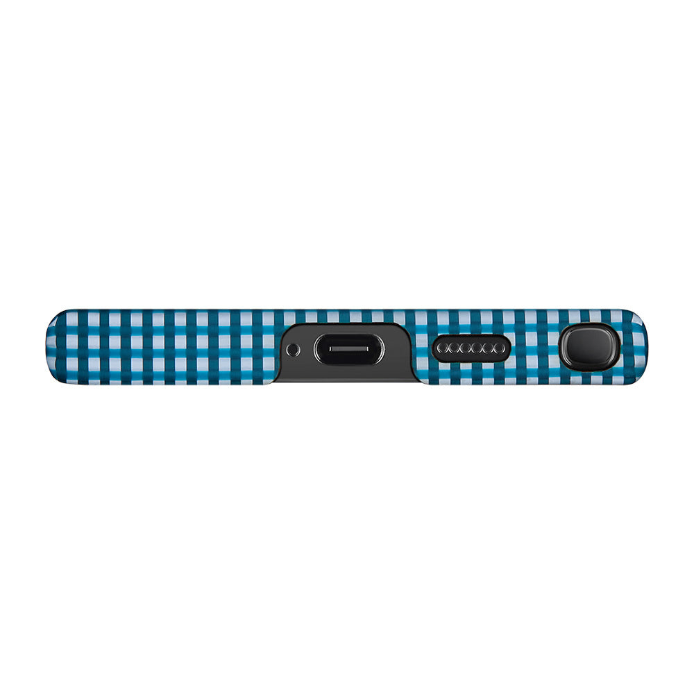 Galaxy S24 Ultra Kılıf M-safe Şarj Özellikli 1500D Aramid Karbon Fiber Pitaka Ultra-Slim Classic Serisi Ice Sea Kılıf