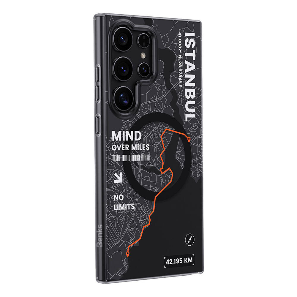 Galaxy S24 Ultra Kılıf M-safe Şarj Özellikli Benks City Serisi Kılıf