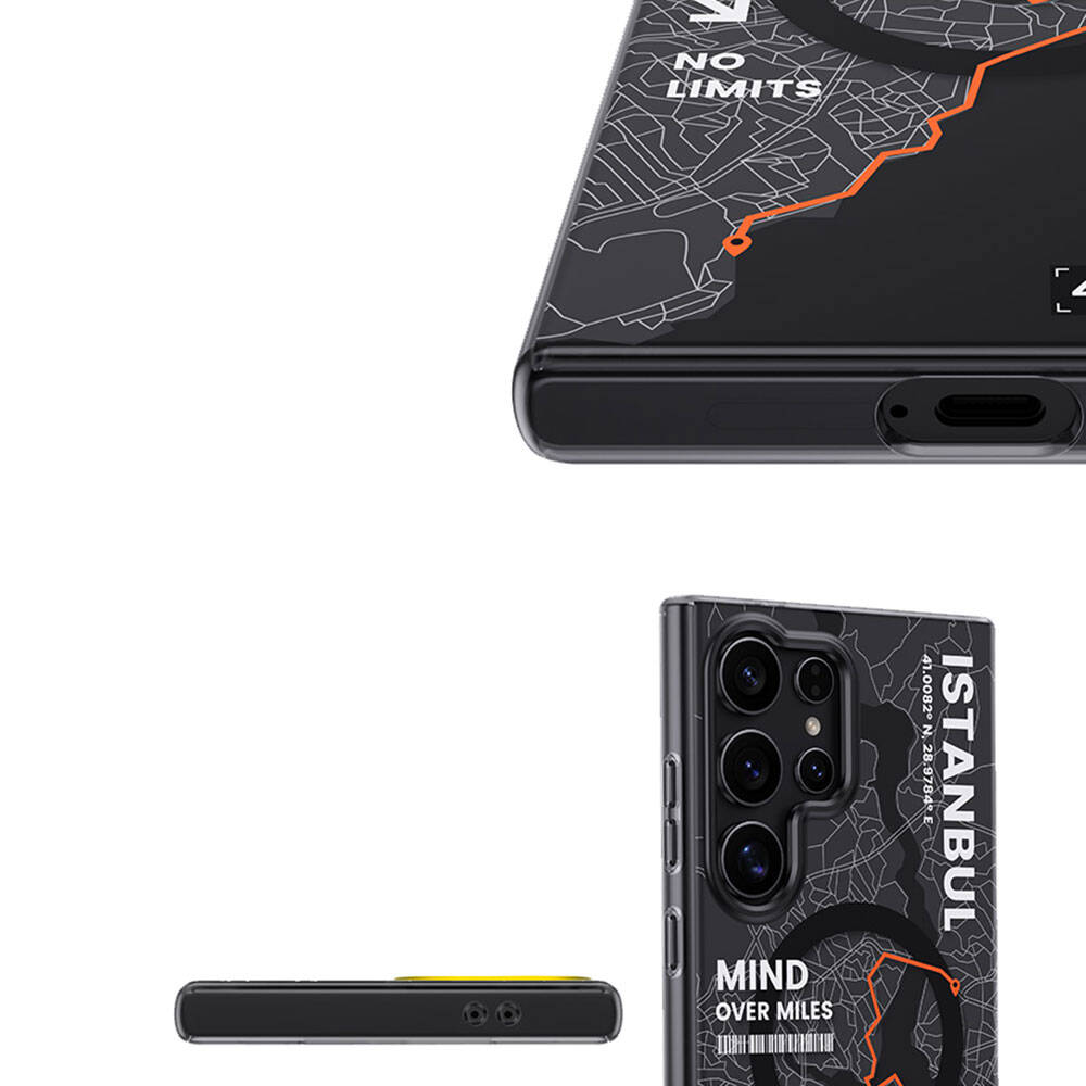 Galaxy S24 Ultra Kılıf M-safe Şarj Özellikli Benks City Serisi Kılıf