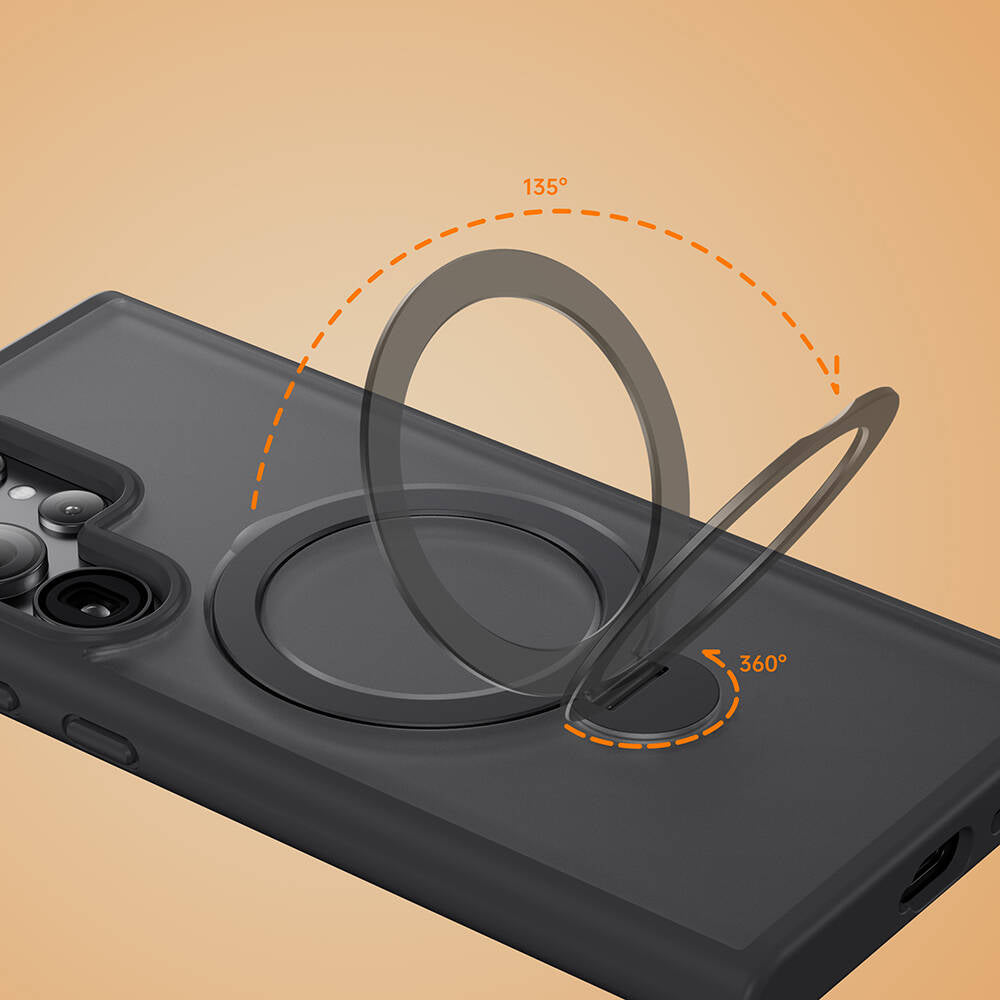 Galaxy S24 Ultra Kılıf M-safe Şarj Özellikli Benks Standlı Mist Protective Kılıf