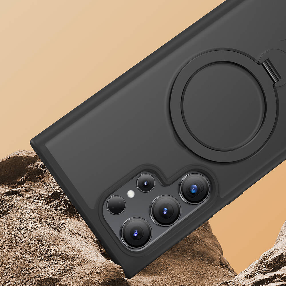 Galaxy S24 Ultra Kılıf M-safe Şarj Özellikli Benks Standlı Mist Protective Kılıf