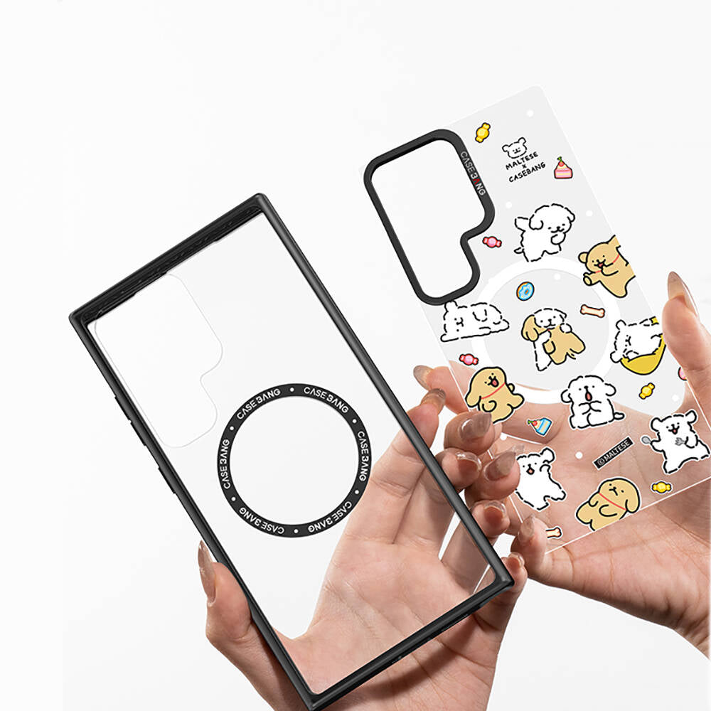 Galaxy S24 Ultra Kılıf M-safe Şarj Özellikli Casebang Body Frame Kılıf