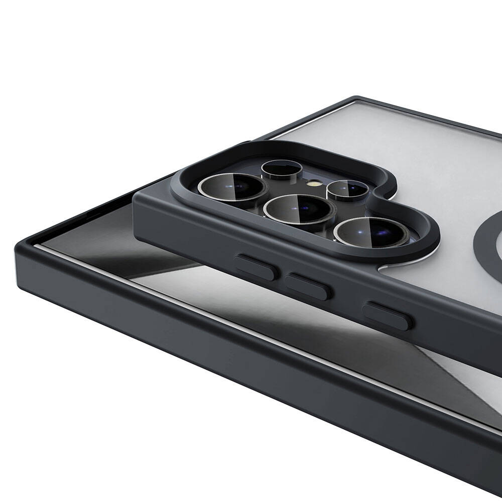 Galaxy S24 Ultra Kılıf M-safe Şarj Özellikli Mat Arka Yüzey Zore Sio Kılıf