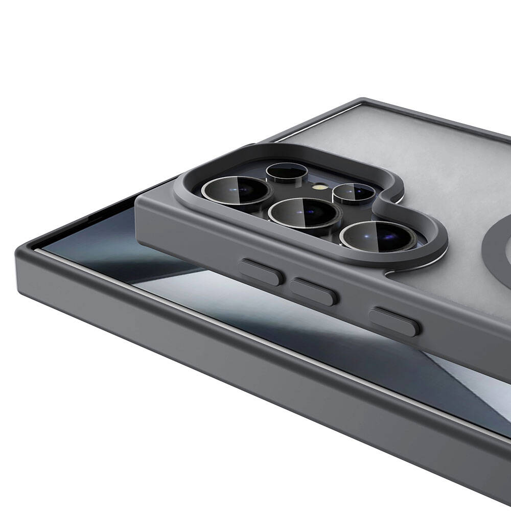 Galaxy S24 Ultra Kılıf M-safe Şarj Özellikli Mat Arka Yüzey Zore Sio Kılıf