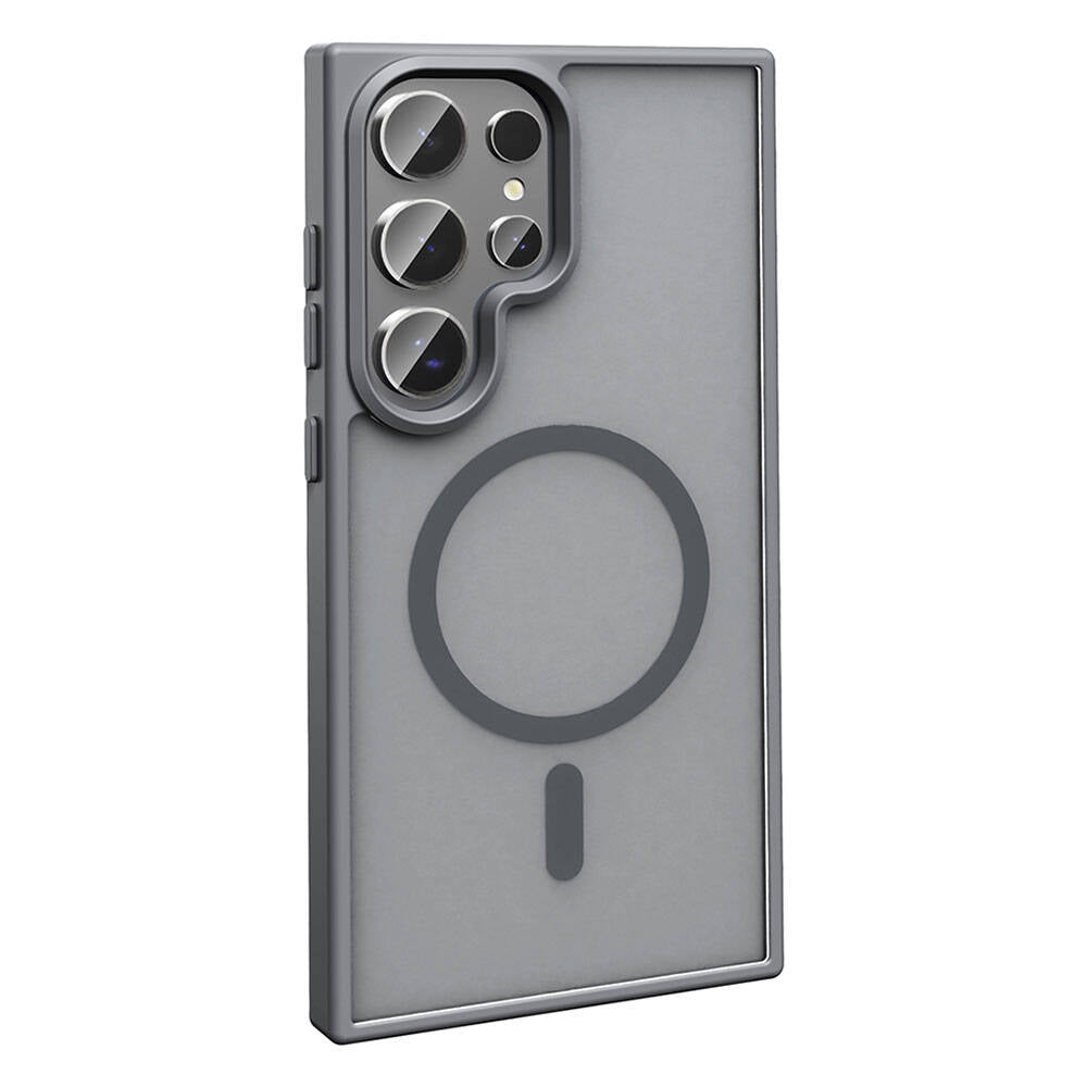 Galaxy S24 Ultra Kılıf M-safe Şarj Özellikli Mat Arka Yüzey Zore Sio Kılıf