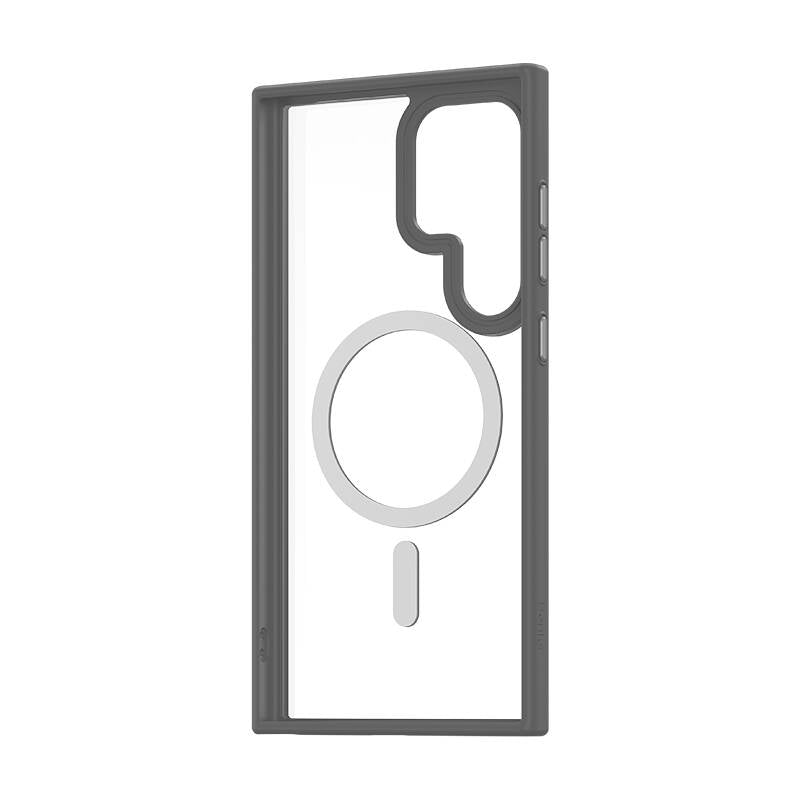 Galaxy S24 Ultra Kılıf M-safe Şarj Özellikli Şeffaf Arka Yüzey Benks MagClap TPU Çerçeve Kılıf