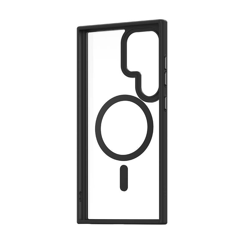 Galaxy S24 Ultra Kılıf M-safe Şarj Özellikli Şeffaf Arka Yüzey Benks MagClap TPU Çerçeve Kılıf