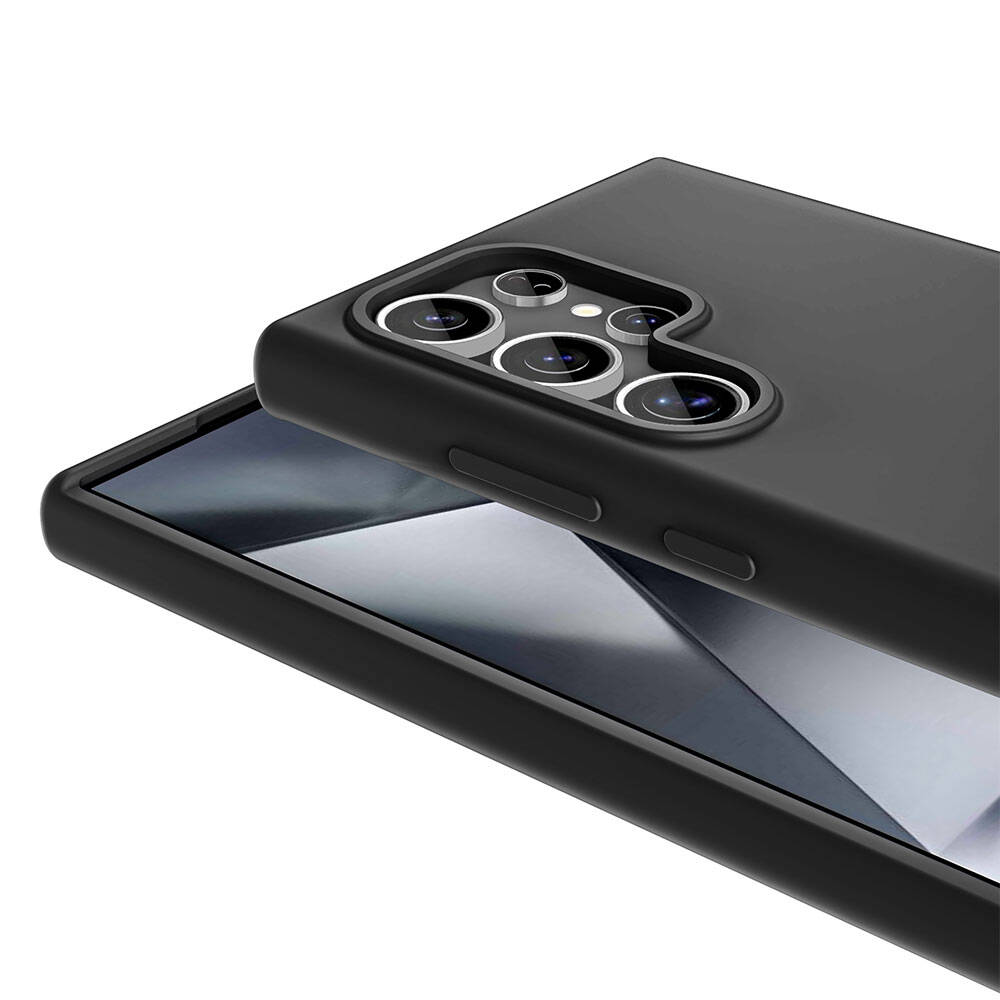 Galaxy S24 Ultra Kılıf M-safe Şarj Özellikli Sıvı Teknolojili Silinebilir Sert Zore Kivi Kılıf