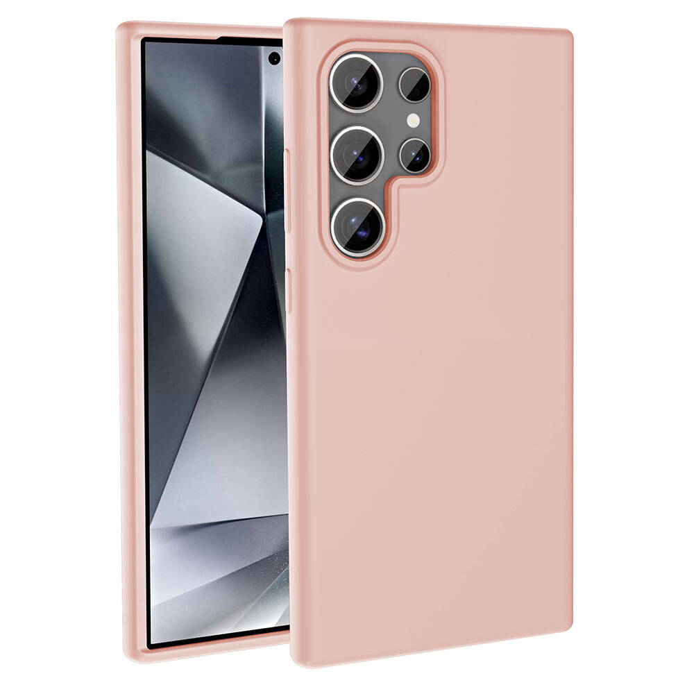 Galaxy S24 Ultra Kılıf M-safe Şarj Özellikli Sıvı Teknolojili Silinebilir Sert Zore Kivi Kılıf