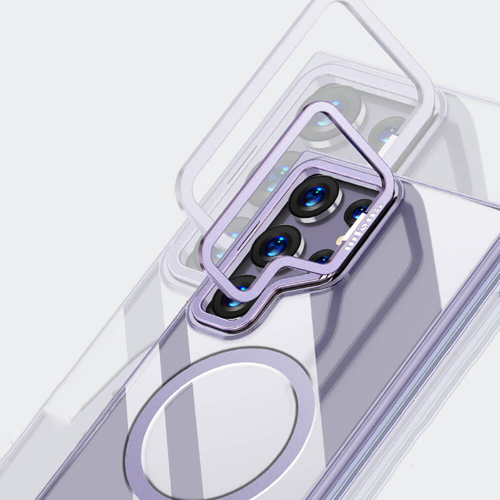 Galaxy S24 Ultra Kılıf M-safe Şarj Özellikli Wlons Standlı Efsane Kılıf