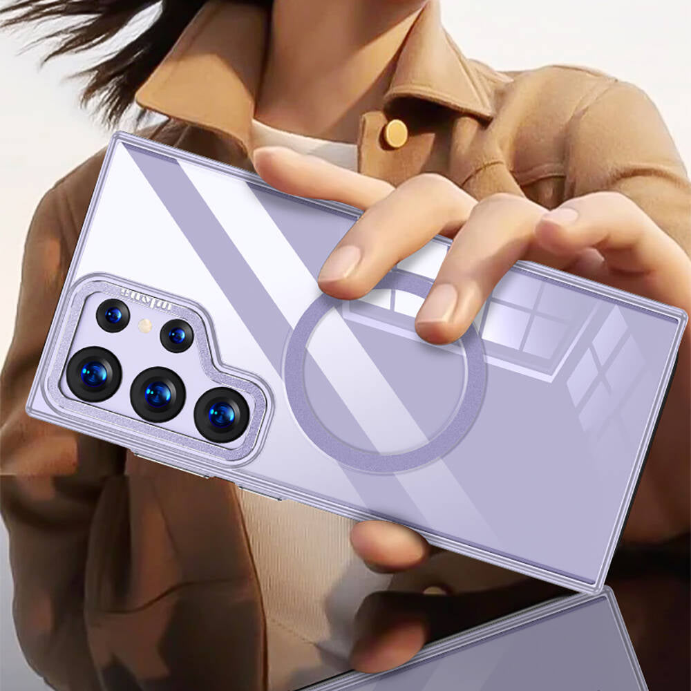 Galaxy S24 Ultra Kılıf M-safe Şarj Özellikli Wlons Standlı Efsane Kılıf