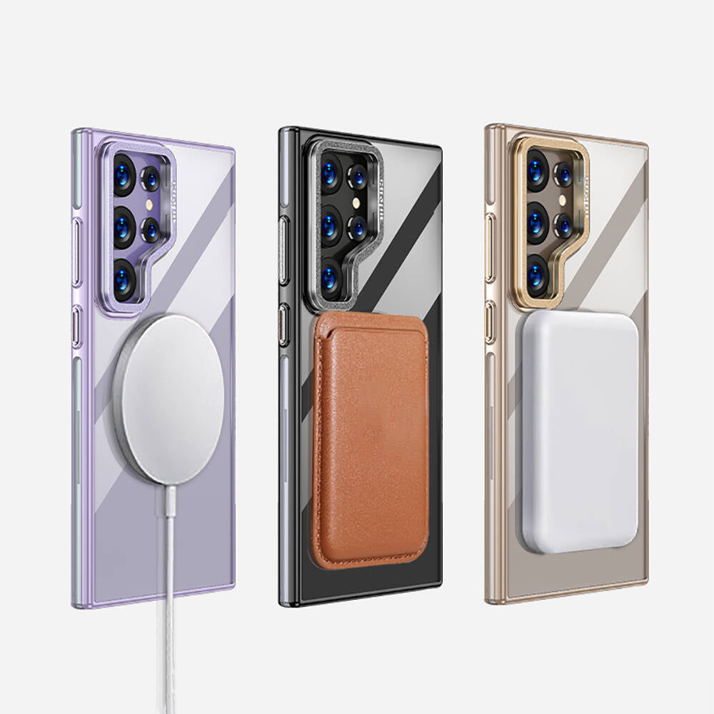 Galaxy S24 Ultra Kılıf M-safe Şarj Özellikli Wlons Standlı Efsane Kılıf