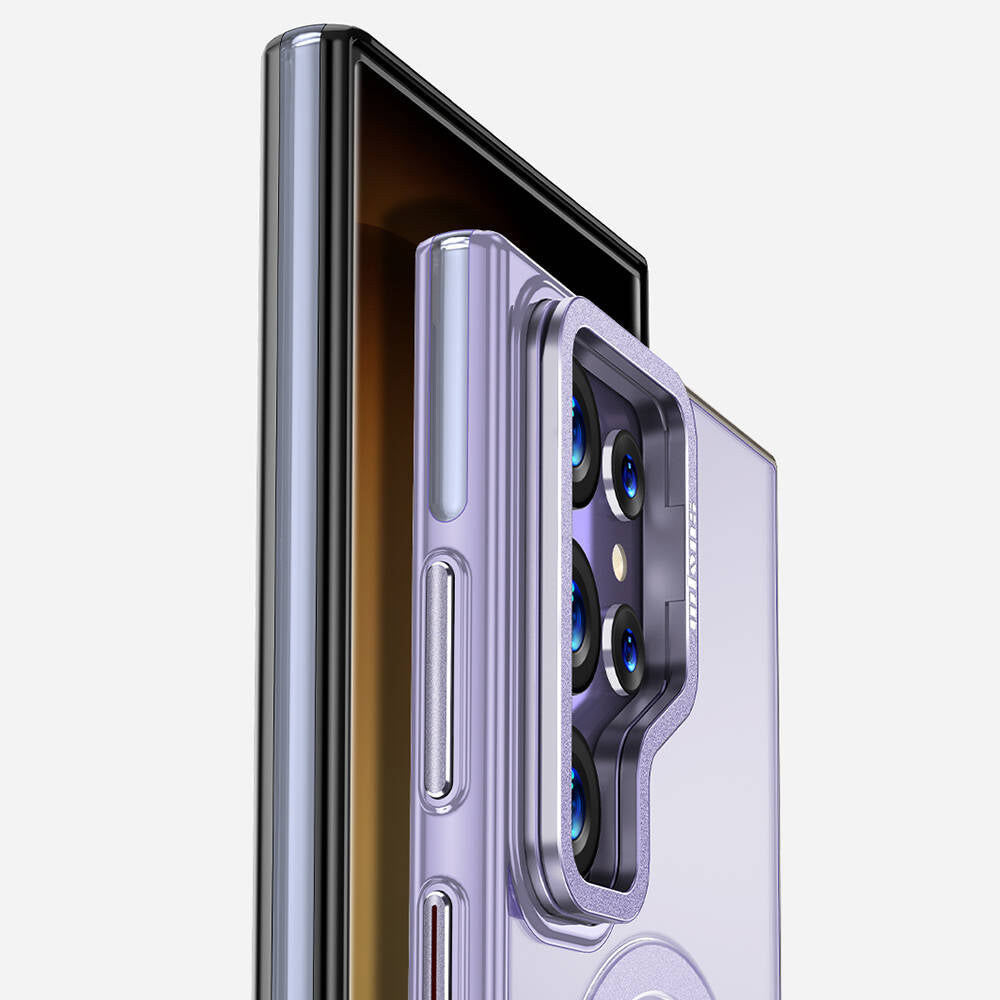 Galaxy S24 Ultra Kılıf M-safe Şarj Özellikli Wlons Standlı Efsane Kılıf