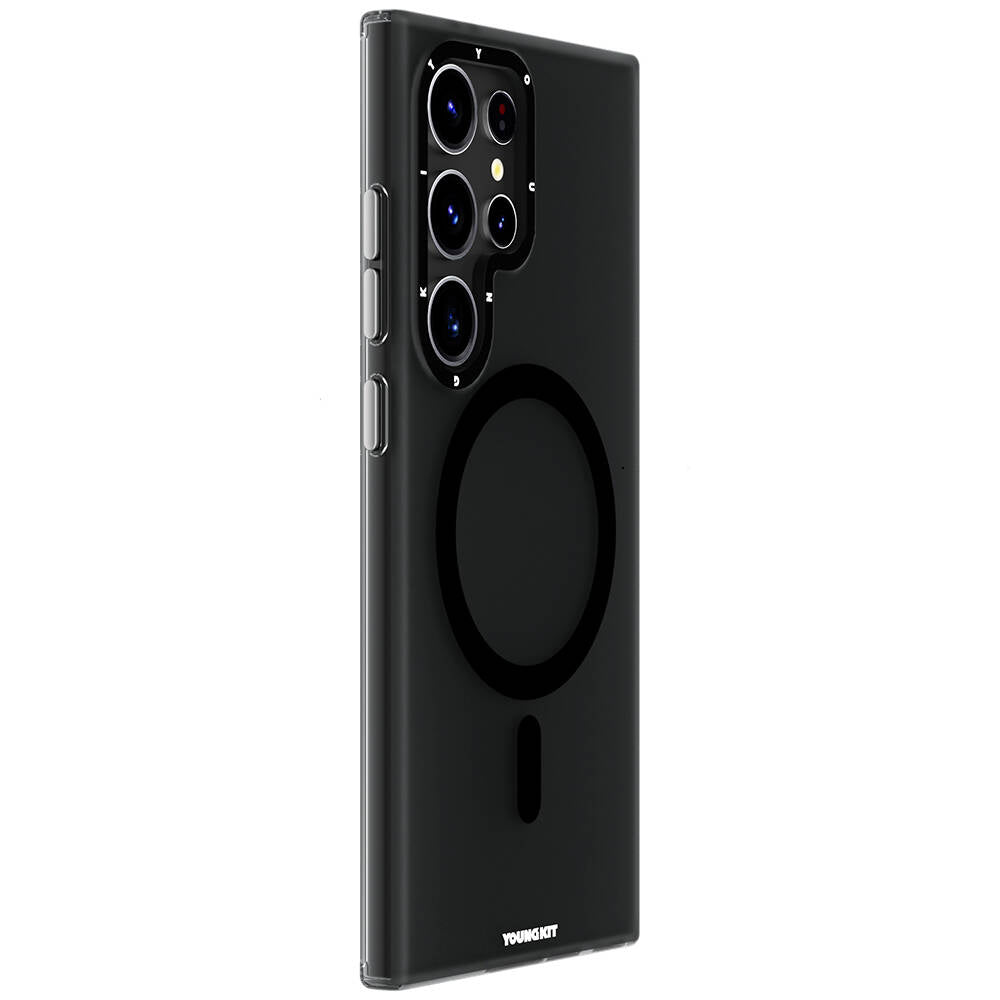 Galaxy S24 Ultra Kılıf M-safe Şarj Özellikli Youngkit Hidden Sand Serisi Kılıf