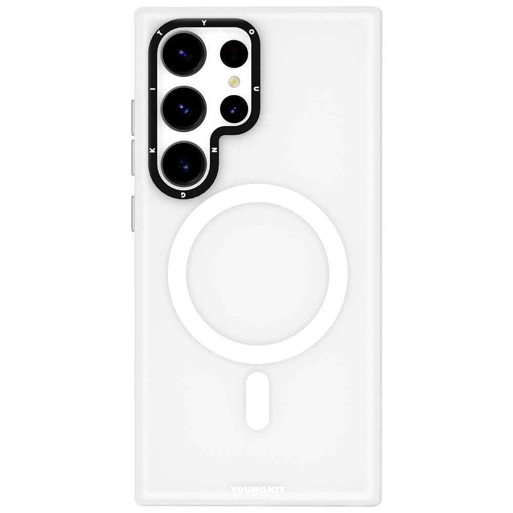 Galaxy S24 Ultra Kılıf M-safe Şarj Özellikli Youngkit Hidden Sand Serisi Kılıf