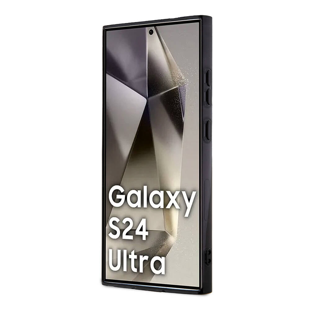 Galaxy S24 Ultra Kılıf Mercedes Benz Orijinal Lisanslı M-safe Şarj Özellikli PC TPU Transparan Black Ring Kılıf