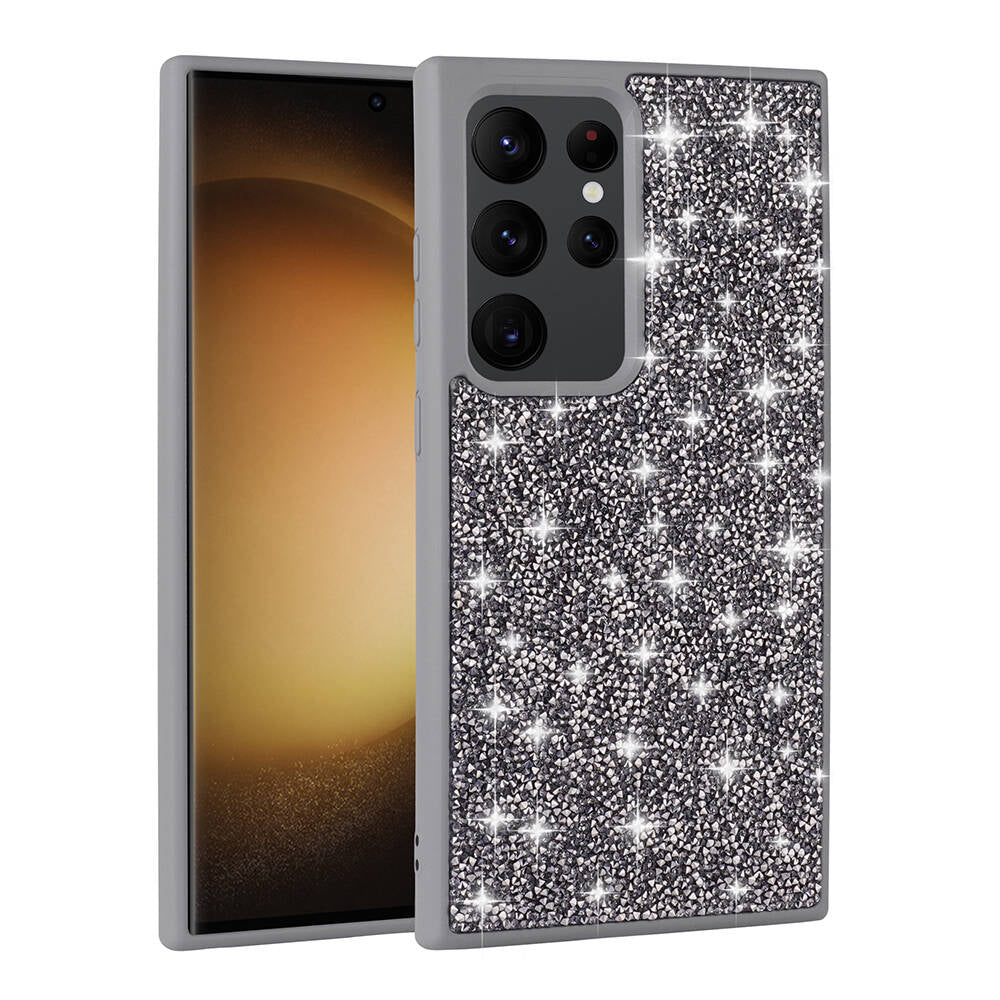 Galaxy S24 Ultra Kılıf Parlak Taşlı Tasarım Zore Pırlanta Kılıf
